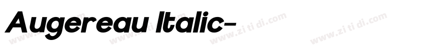 Augereau Italic字体转换